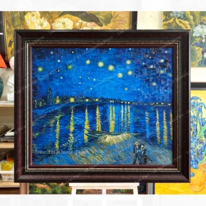 Starry night over the Rhone - Tranh sơn dầu vẽ tay