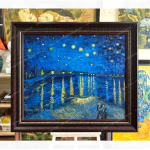 Starry night over the Rhone - Tranh sơn dầu vẽ tay