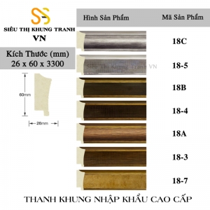 Phào Khung Tranh Mã 18-0