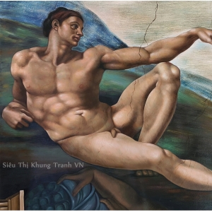 The Creation of Adam - Tranh sơn dầu vẽ tay-0