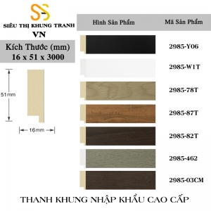 Phào Khung Tranh Mã 2985-0