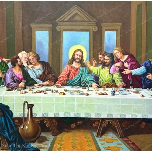 The Last Supper - Tranh sơn dầu vẽ tay-1