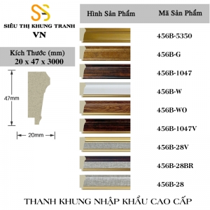 Phào Khung Tranh Mã 456B-0