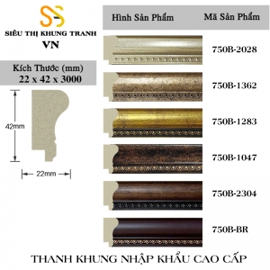 Phào Khung Tranh Mã 750B-0