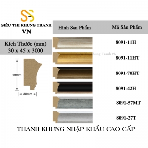 Phào Khung Tranh Mã 8091-0