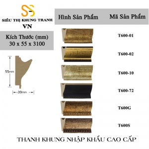 Phào Khung Tranh Mã T600-0