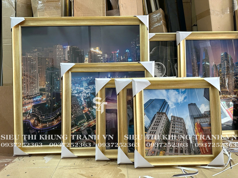 hoàn thiện trong dịch vụ đóng khung tranh