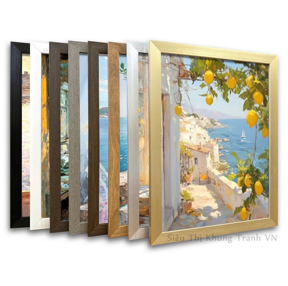 Bố cục treo nhiều khung tranh nghệ thuật