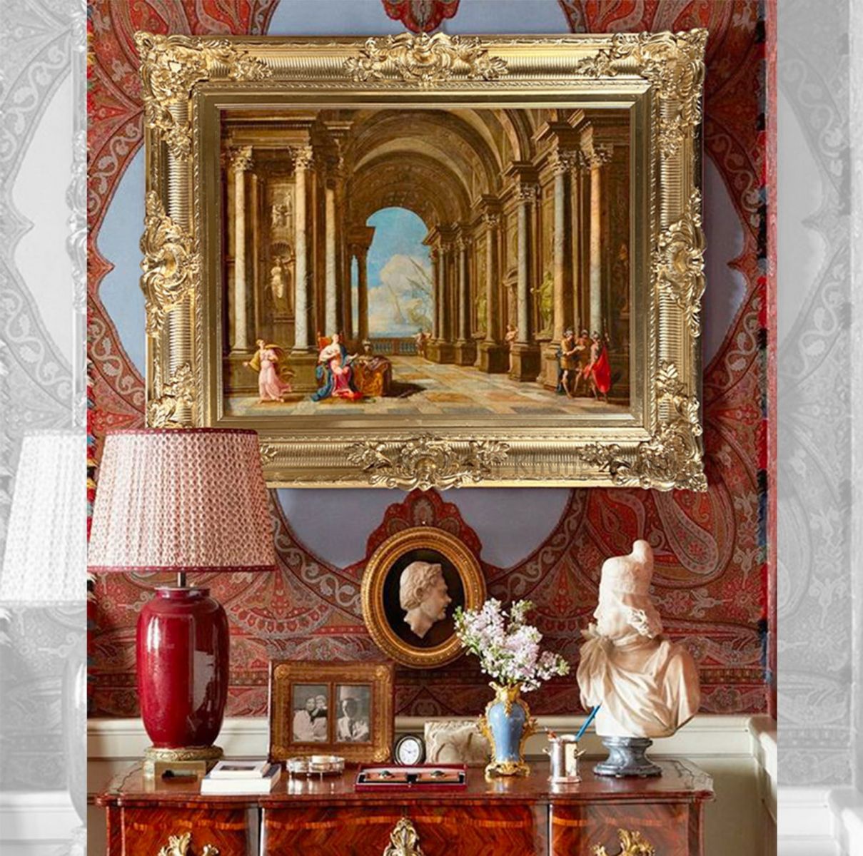 Mẫu khung tranh composite mạ vàng hợp phong thủy