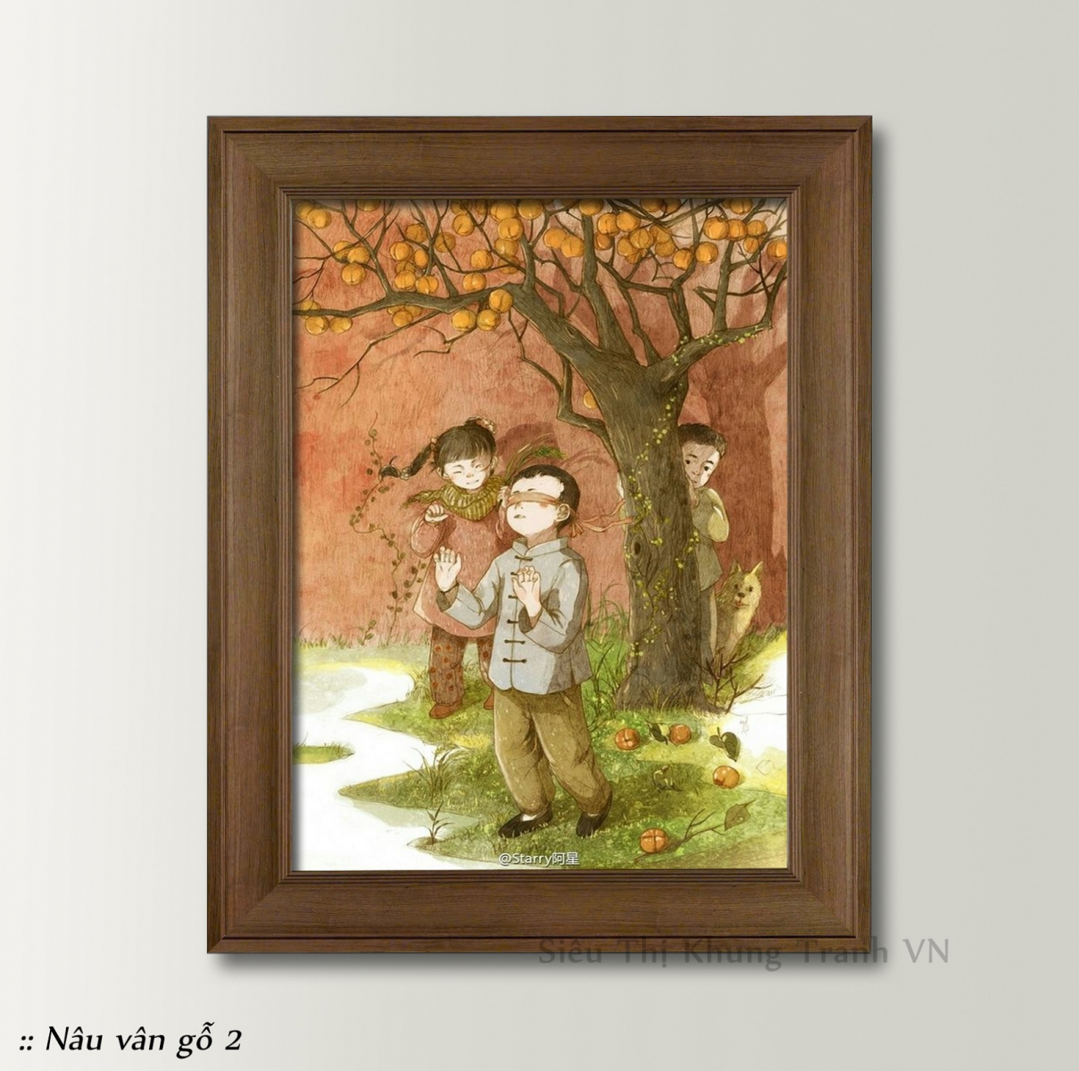 Khung tranh gỗ sồi - Nâng tầm không gian sống với vẻ đẹp sang trọng, bền bỉ.