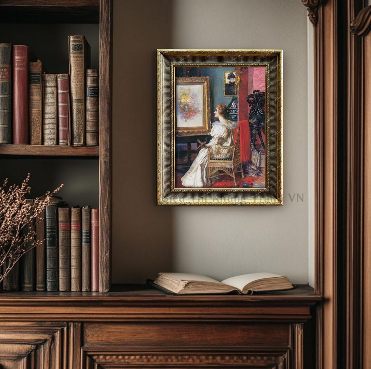 Cách phối màu khung tranh ăn nhập với tường