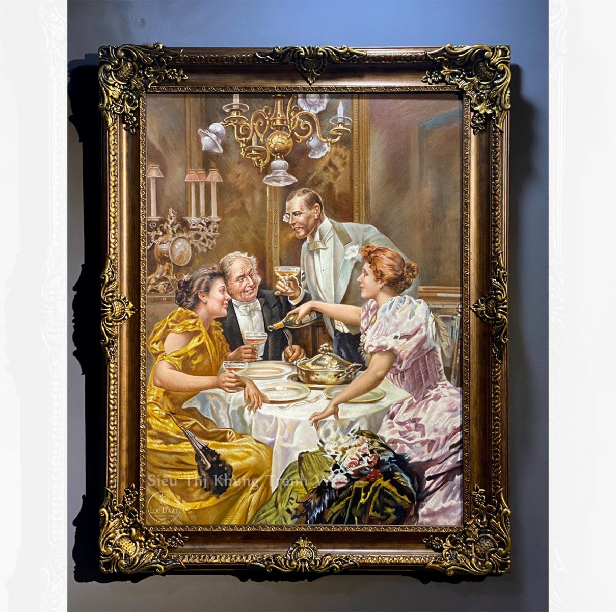 So sánh bề mặt tranh in và tranh vẽ