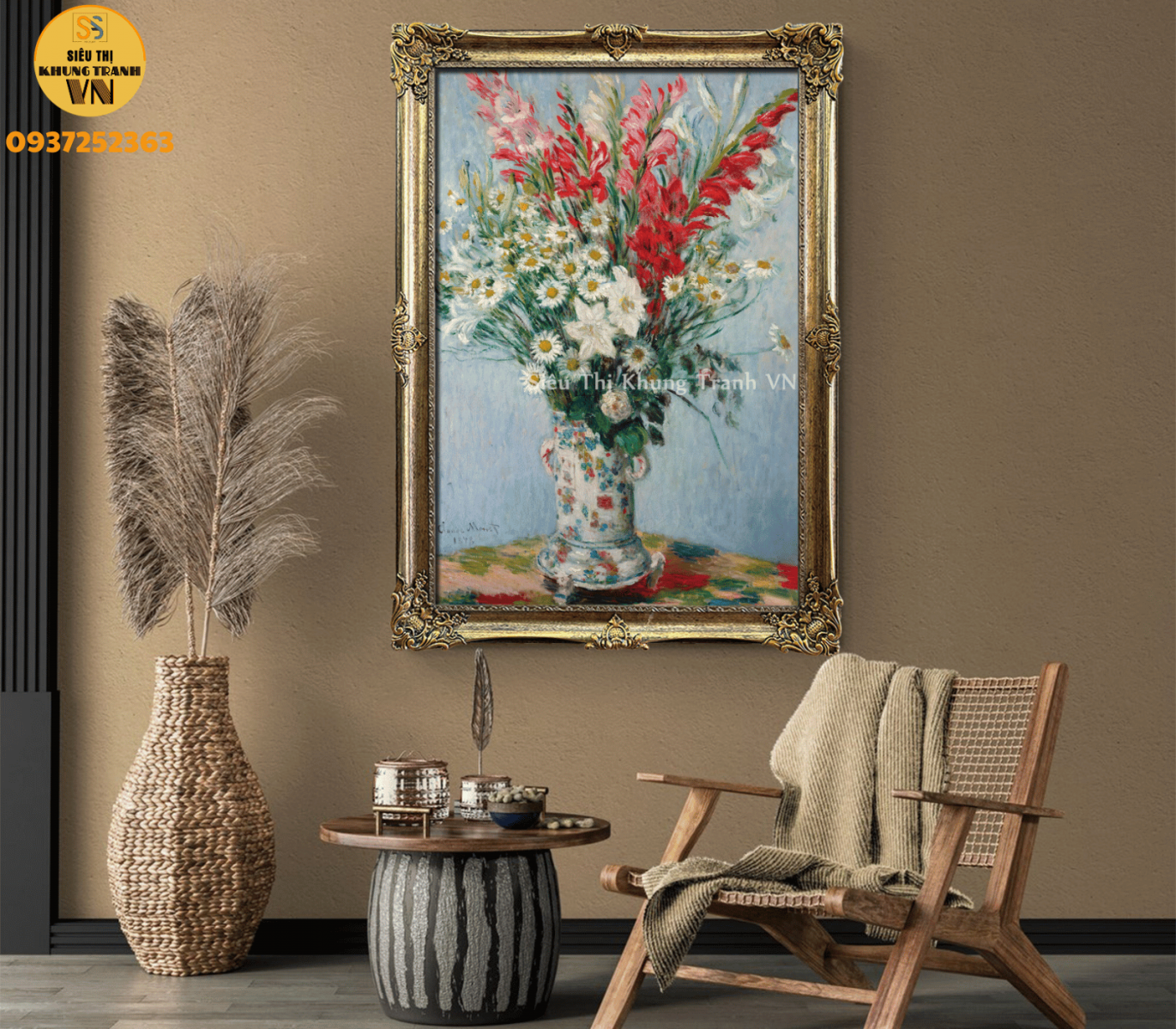 Khung viền composite nâng tầm tranh trang trí bền đẹp theo thời gian