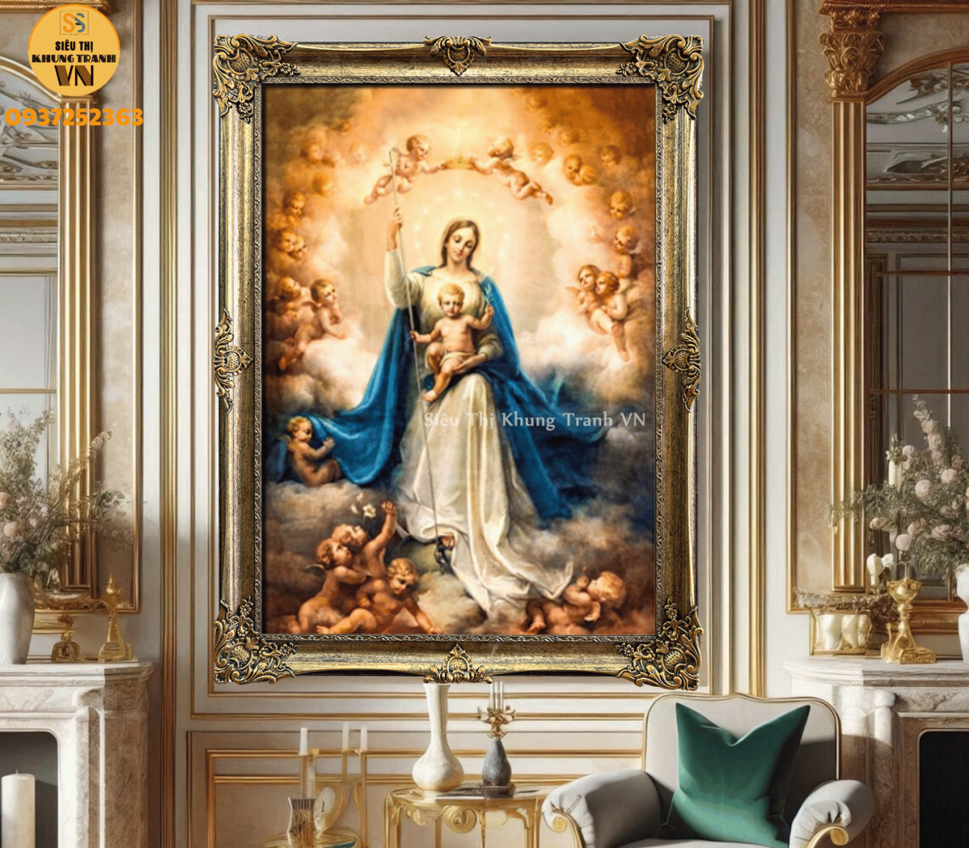 Quy tắc khoảng cách chuẩn khi bố trí tranh treo tường gallery wall