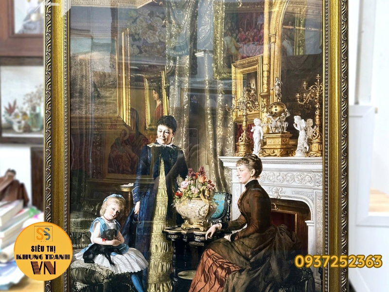 Khung tranh 60x90 lõi composite cao cấp chống cong vênh