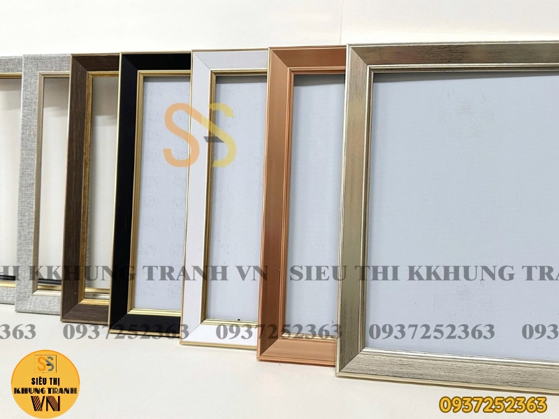 Khung tranh nhôm hợp kim mạ anode viền mỏng hiện đại